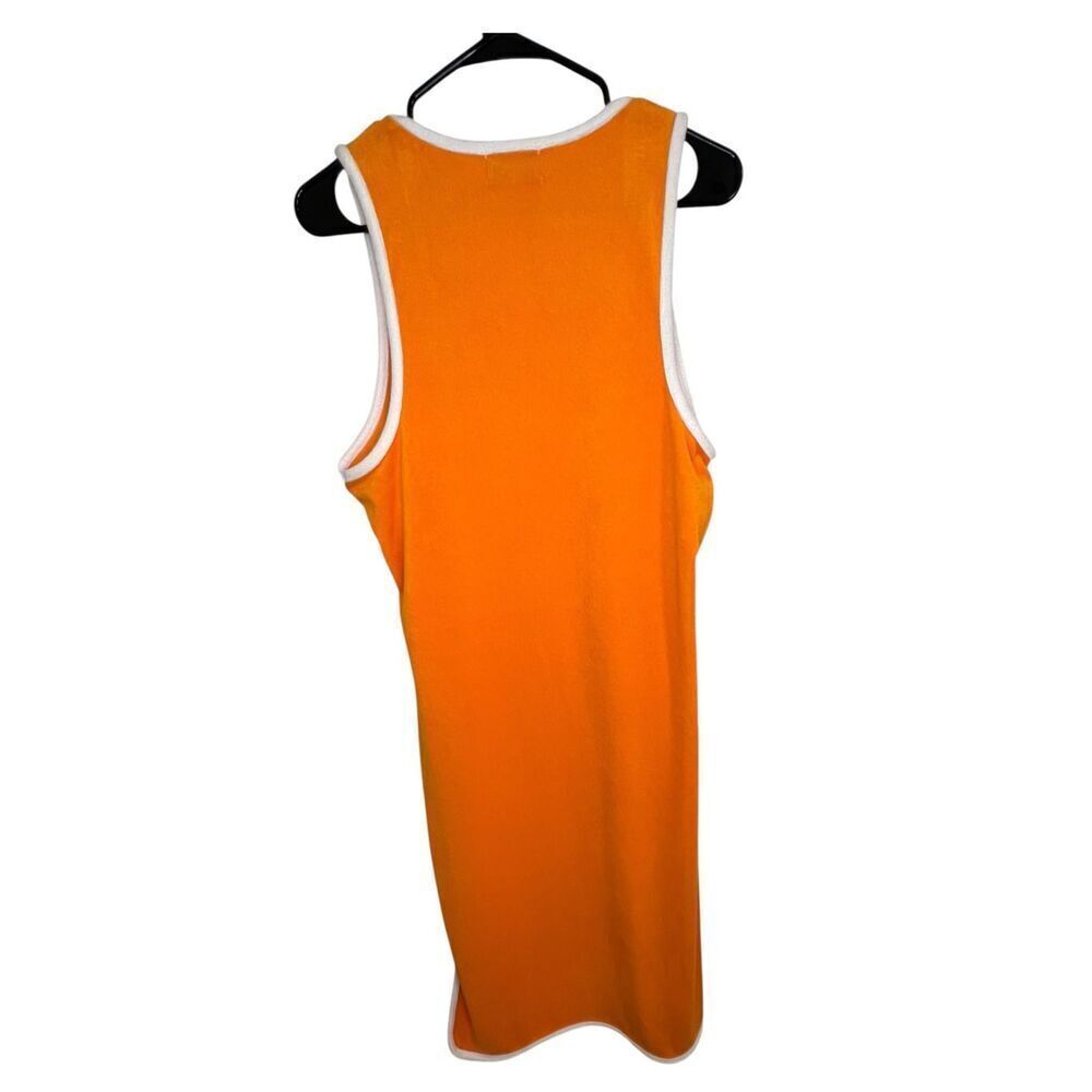 Juicy Couture Orange Y2K Terry Cloth Towel Maxi Tank Dress - Picture 5 of 6